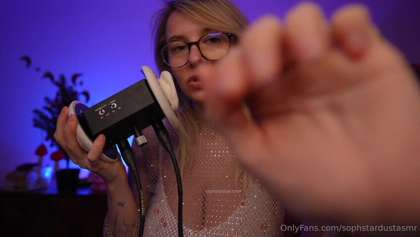 Soph Stardust ASMR - Wet & Dry Ear To Ear Mouth Sounds VERY LEWD & CHEEKY Part at The End