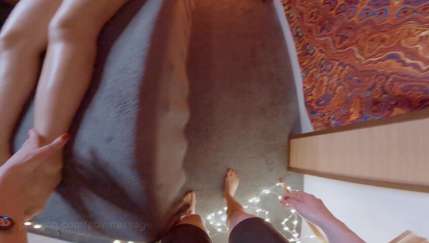 ASMR Massage - Pov Front Massage with Fake Nails by Tory to Dayna