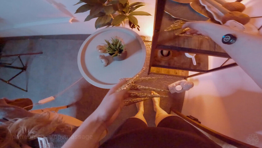 ASMR Massage - Pov Front Massage with Fake Nails by Tory to Dayna