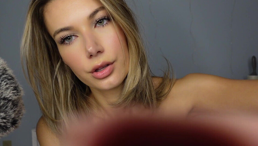 Sabrina Vaz - ASMR Wet Spit Paint on Your Naked Body