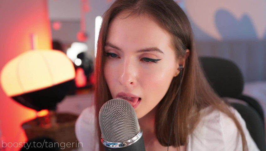 Tangerin - Soft Ear Licking (Close / Slow / Standing / Intense)