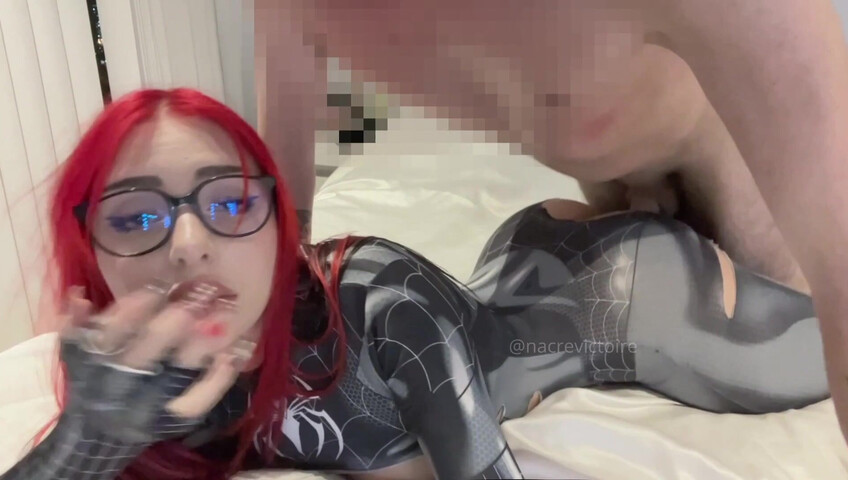 Nacre Victoire - B/G Black Spiderman Sex Tape