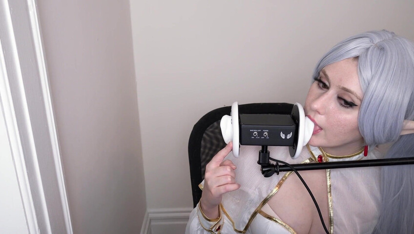 CrimsonElectra - Frieren Ear Eating ASMR with Countdown to Cum