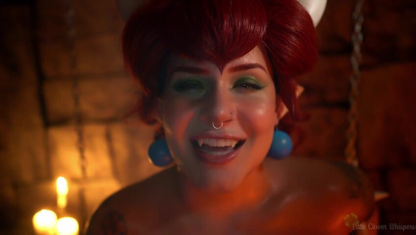 Little Clover Whispers - Bowsette takes care of your dick