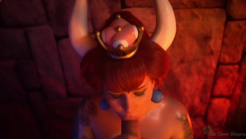 Little Clover Whispers - Bowsette takes care of your dick