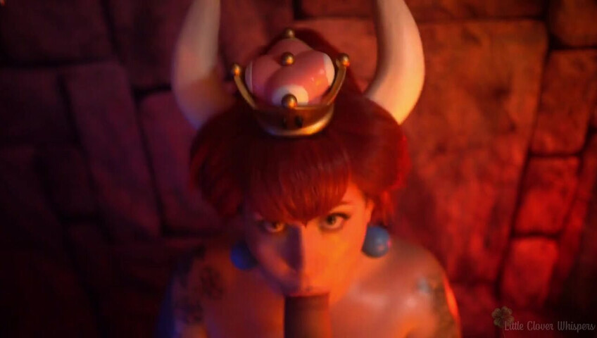 Little Clover Whispers - Bowsette takes care of your dick