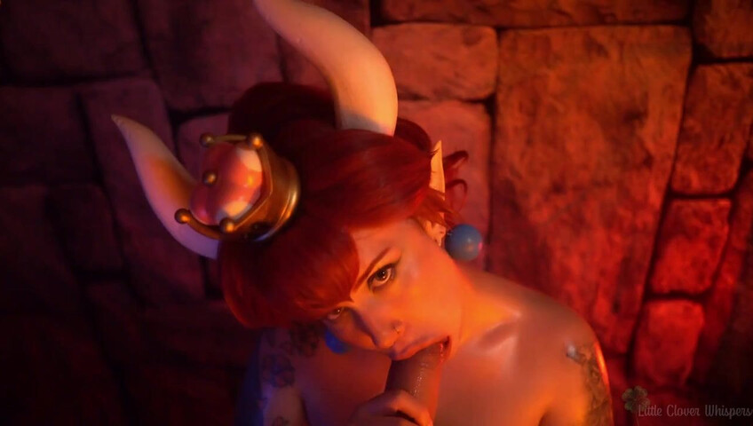 Little Clover Whispers - Bowsette takes care of your dick