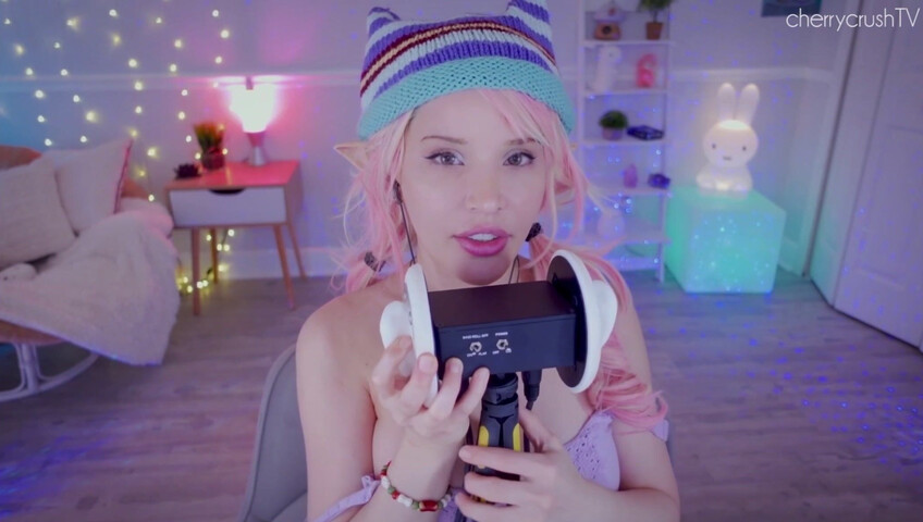 Cherrycrush - NEW ASMR - Girlfriend Dirty Talk and Moaning - Mic on Pussy sounds, Fingering Sounds