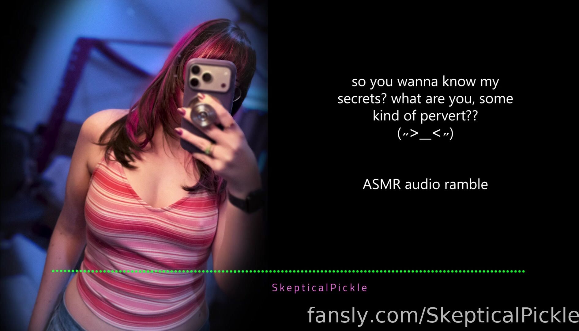 SkepticalPickle ASMR - 28 April 2026 - A Little Spicy Ramble About What I Like and Past Lore