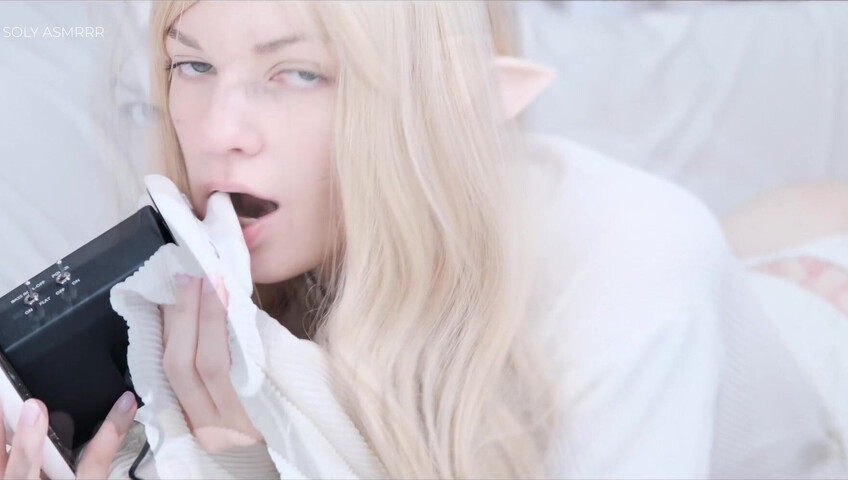 Soly ASMR - LITTLE ELF LIKES TO TEASE | LICKING, SLOPPY SOUNDS, SUCKING, EARS EATING