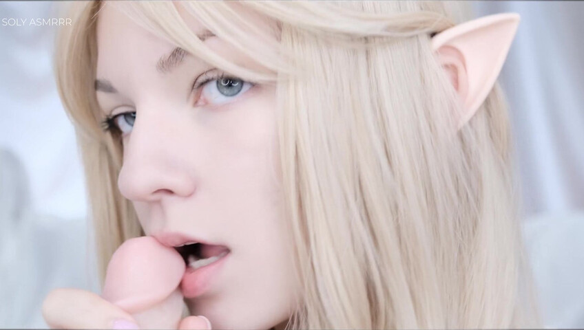 Soly ASMR - LITTLE ELF LIKES TO TEASE | LICKING, SLOPPY SOUNDS, SUCKING, EARS EATING