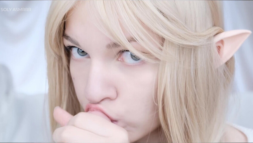 Soly ASMR - LITTLE ELF LIKES TO TEASE | LICKING, SLOPPY SOUNDS, SUCKING, EARS EATING