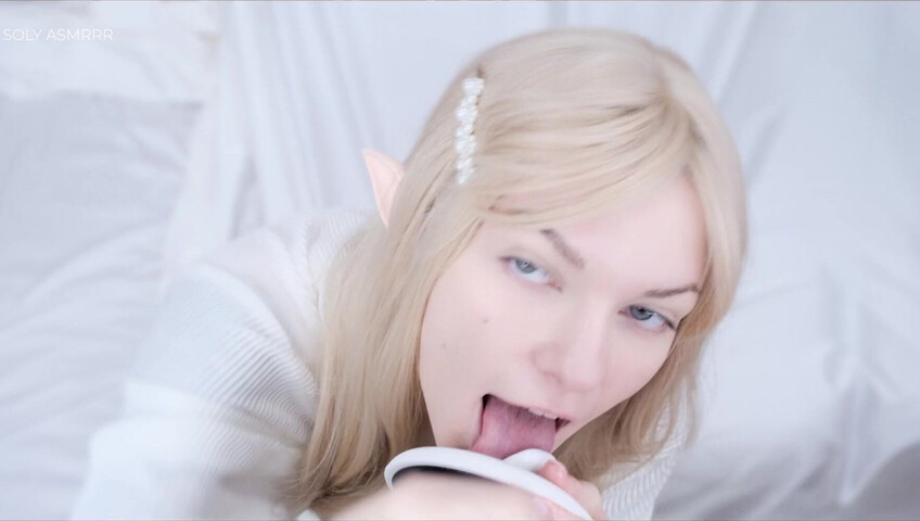 Soly ASMR - LITTLE ELF LIKES TO TEASE | LICKING, SLOPPY SOUNDS, SUCKING, EARS EATING