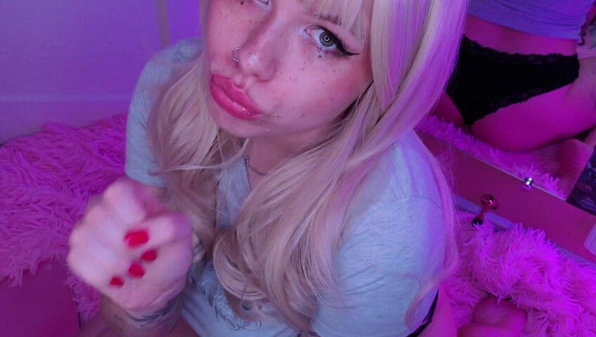 SparkleMonA - Ahegao Girl Voice Commands Wild Jerking Ecstasy