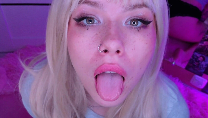 SparkleMonA - Ahegao Girl Voice Commands Wild Jerking Ecstasy