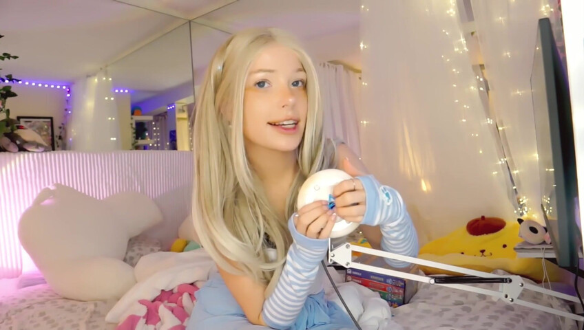 Dollblush ASMR - 28 April 2026 - Mouth Sounds Lipgloss Outfit Fabric Triggers Ear cup.