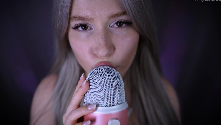 ShinyStar ASMR - 1 April 2026 - ASMR Blue Yeti Licking, Pumping + Eye Contact