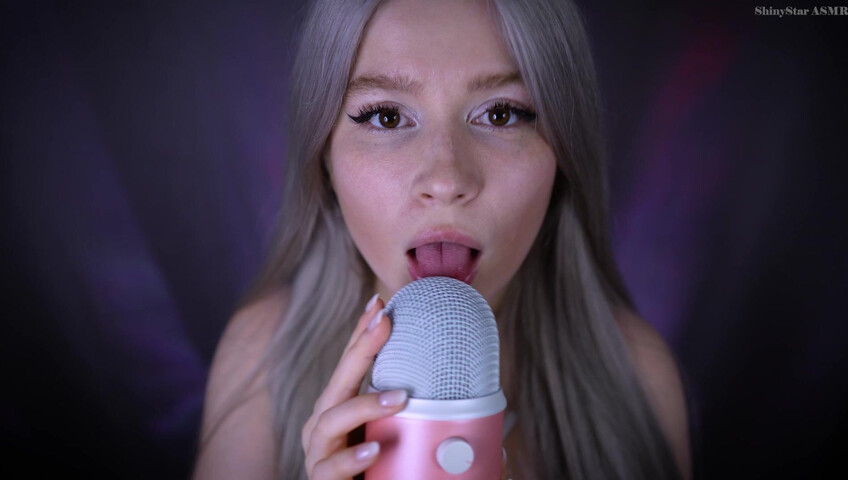 ShinyStar ASMR - 1 April 2026 - ASMR Blue Yeti Licking, Pumping + Eye Contact