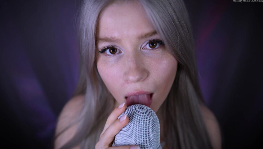 ShinyStar ASMR - 1 April 2026 - ASMR Blue Yeti Licking, Pumping + Eye Contact