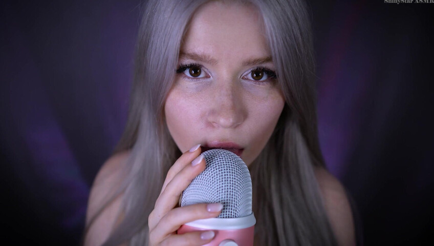 ShinyStar ASMR - 1 April 2026 - ASMR Blue Yeti Licking, Pumping + Eye Contact