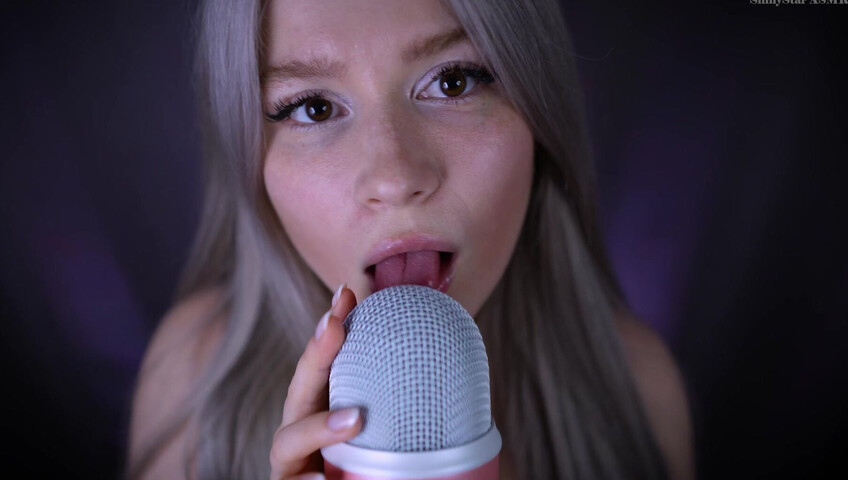 ShinyStar ASMR - 1 April 2026 - ASMR Blue Yeti Licking, Pumping + Eye Contact