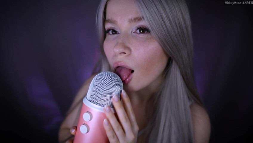ShinyStar ASMR - 1 April 2026 - ASMR Blue Yeti Licking, Pumping + Eye Contact