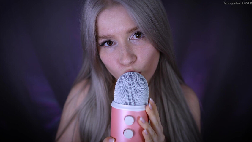 ShinyStar ASMR - 1 April 2026 - ASMR Blue Yeti Licking, Pumping + Eye Contact
