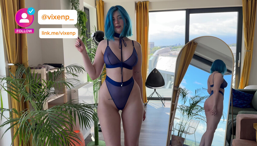 Vixenp - Banned YT Video | Transparent Lingerie Try-on Haul