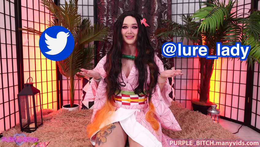 Purple Bitch - Nezuko Sits On The Cock And Cums 2