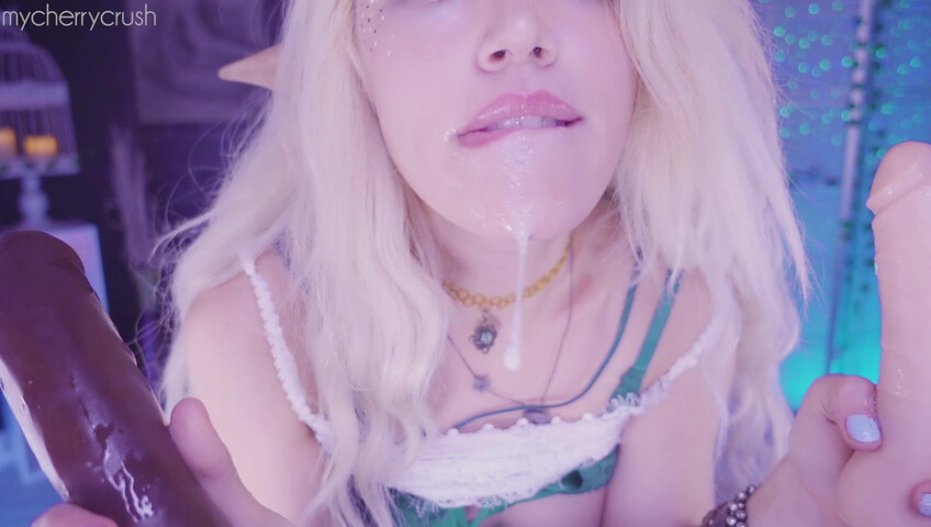 MyCherryCrush - Elf Double Dick Blowjob