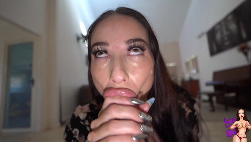 lahlah1684 - Step-Mommy Goes Ahegao on Sons Cock While Hubby Watches TV