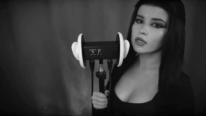 Lerka ASMRka - Halloween ASMR Morticia Addams | Ear licking