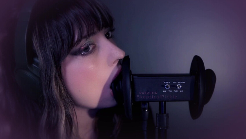 SkepticalPickle ASMR - 22 Aug 2025 - Eyes Closed Ear Licking