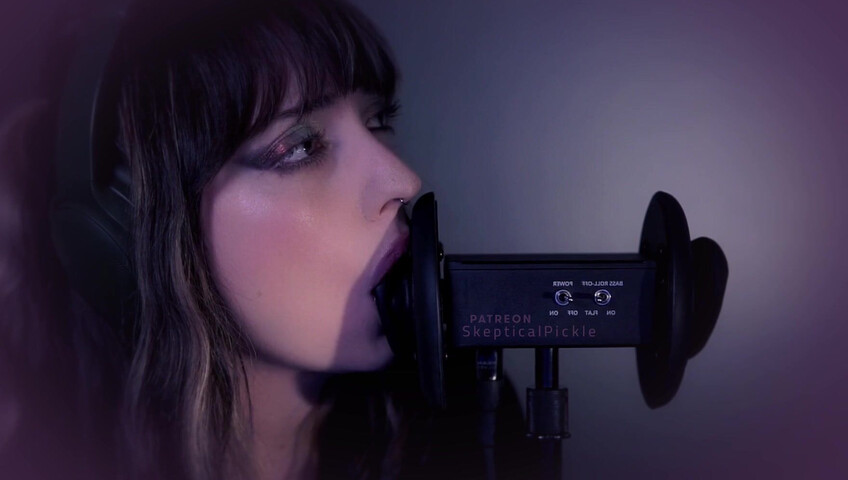 SkepticalPickle ASMR - 22 Aug 2025 - Eyes Closed Ear Licking