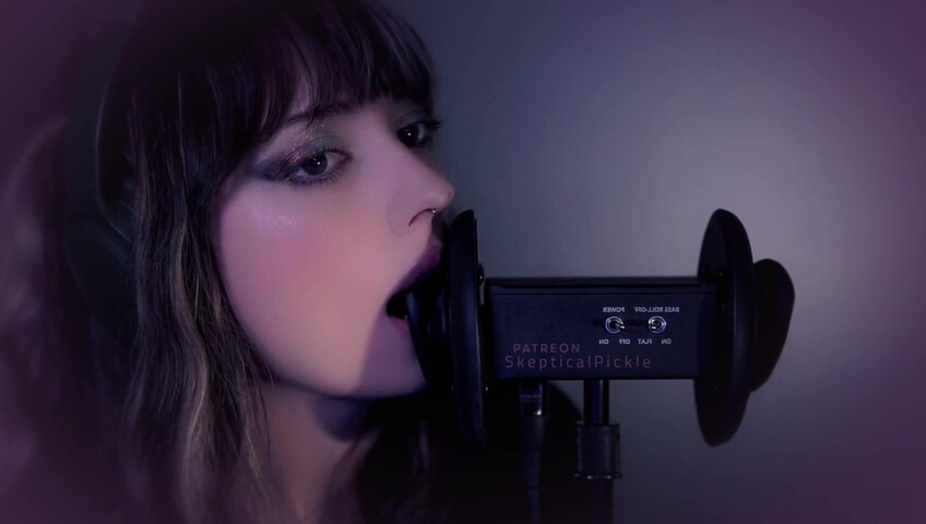 SkepticalPickle ASMR - 22 Aug 2025 - Eyes Closed Ear Licking