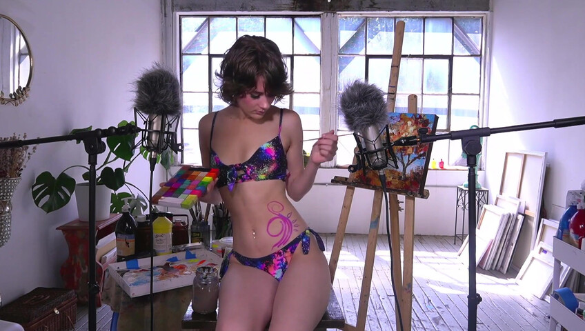Quiet Creative ASMR - 2024-09-12 - Body Painting Raw Video