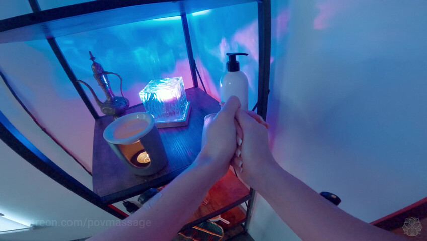 ASMR Massage - Back Relaxing Massage with Herbal Balls by Olga POV to Kate Murr