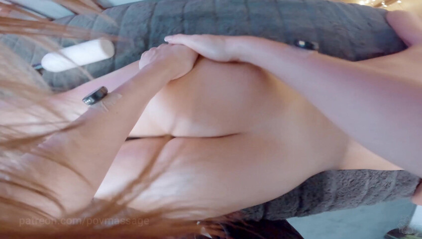 ASMR Massage - Back Relaxing Massage with Herbal Balls by Olga POV to Kate Murr