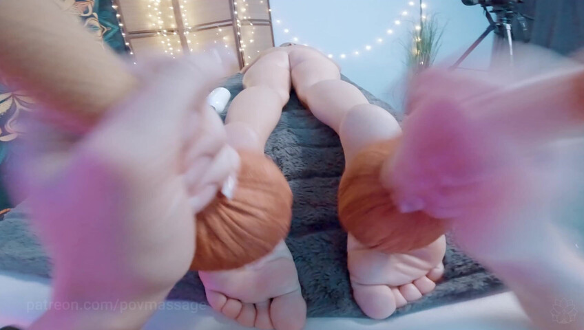 ASMR Massage - Back Relaxing Massage with Herbal Balls by Olga POV to Kate Murr