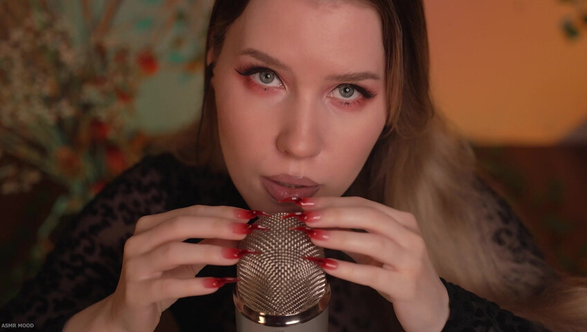 ASMR MOOD - Mic Scratching & Licking, Very Close