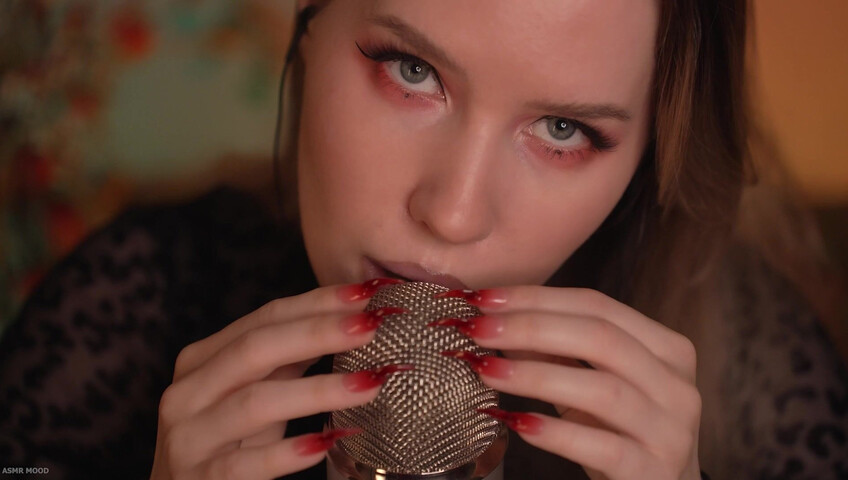 ASMR MOOD - Mic Scratching & Licking, Very Close