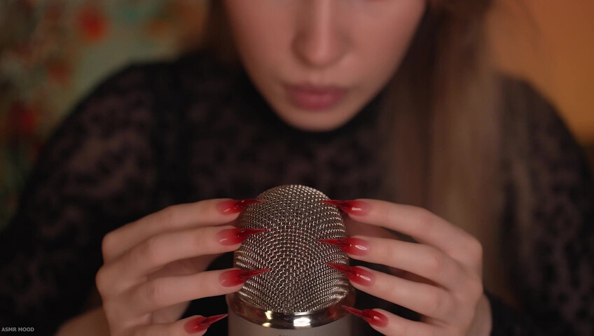 ASMR MOOD - Mic Scratching & Licking, Very Close