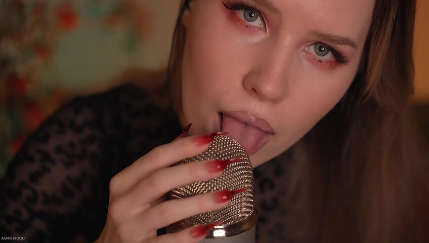 ASMR MOOD - Mic Scratching & Licking, Very Close