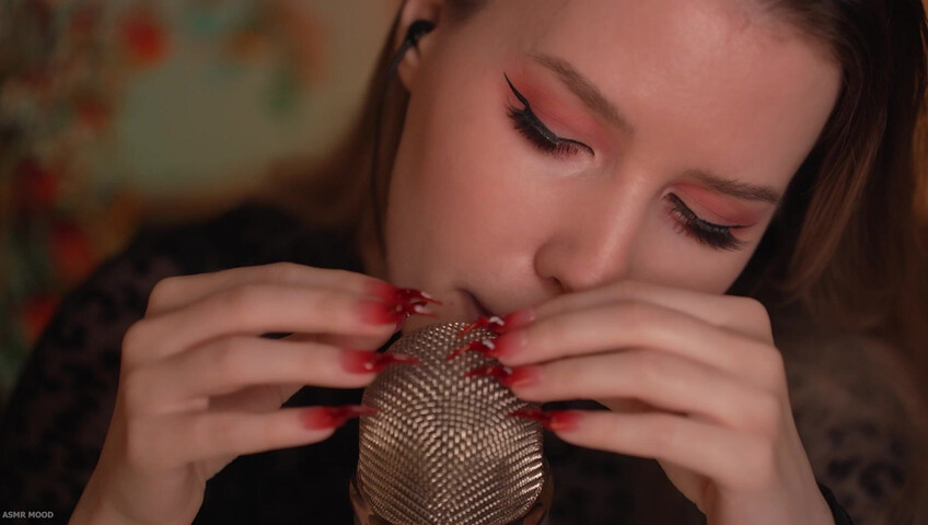 ASMR MOOD - Mic Scratching & Licking, Very Close