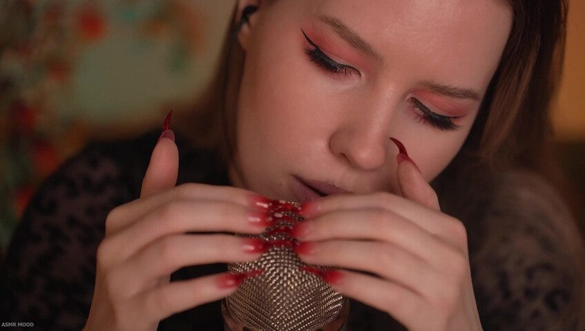 ASMR MOOD - Mic Scratching & Licking, Very Close