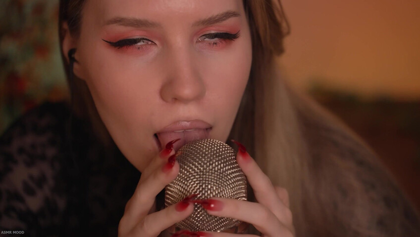 ASMR MOOD - Mic Scratching & Licking, Very Close