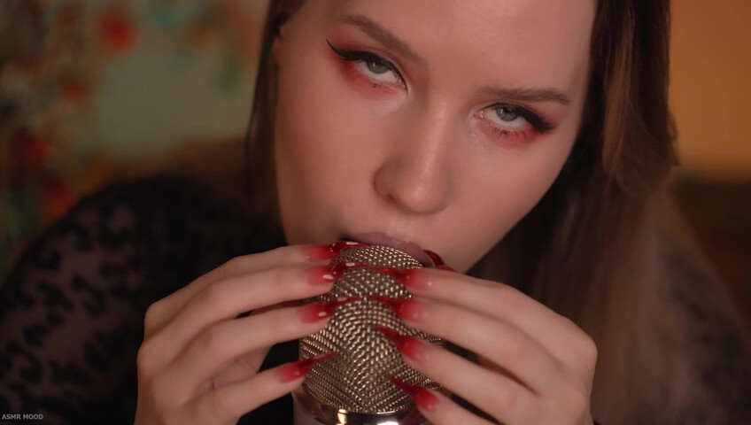 ASMR MOOD - Mic Scratching & Licking, Very Close