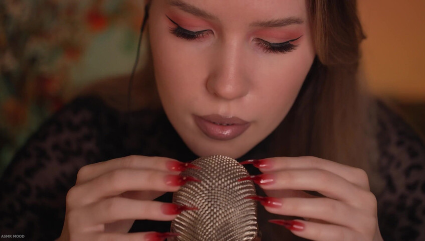 ASMR MOOD - Mic Scratching & Licking, Very Close