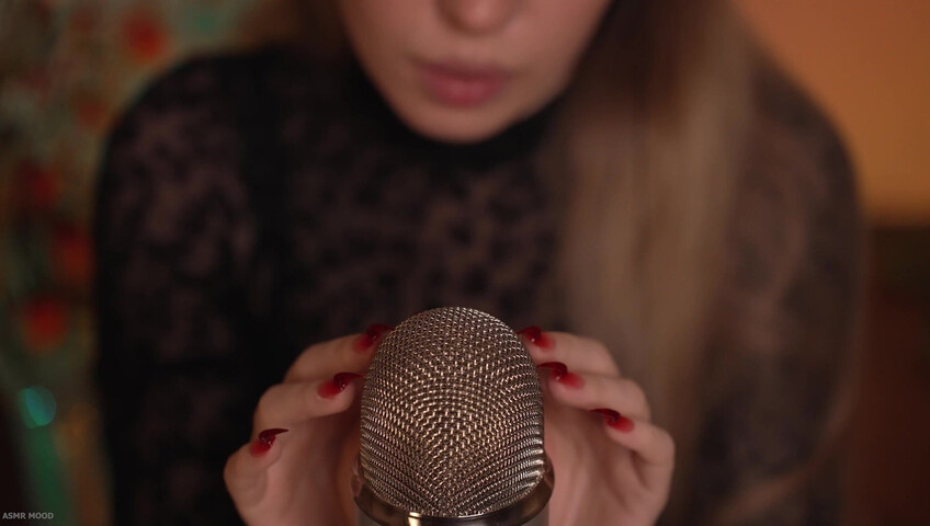 ASMR MOOD - Mic Scratching & Licking, Very Close