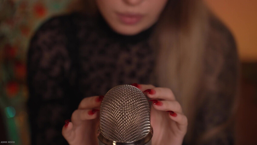 ASMR MOOD - Mic Scratching & Licking, Very Close